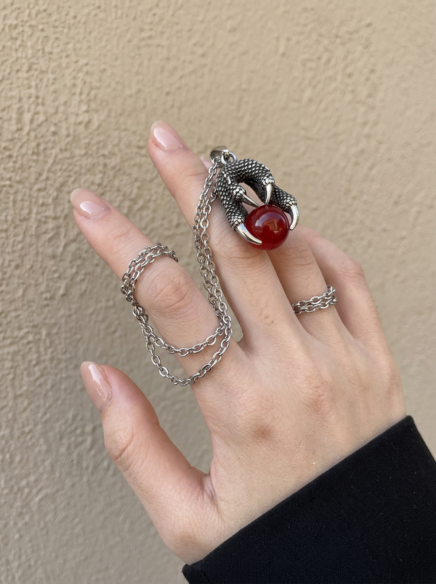 Customer wearing FNTSY jewelry