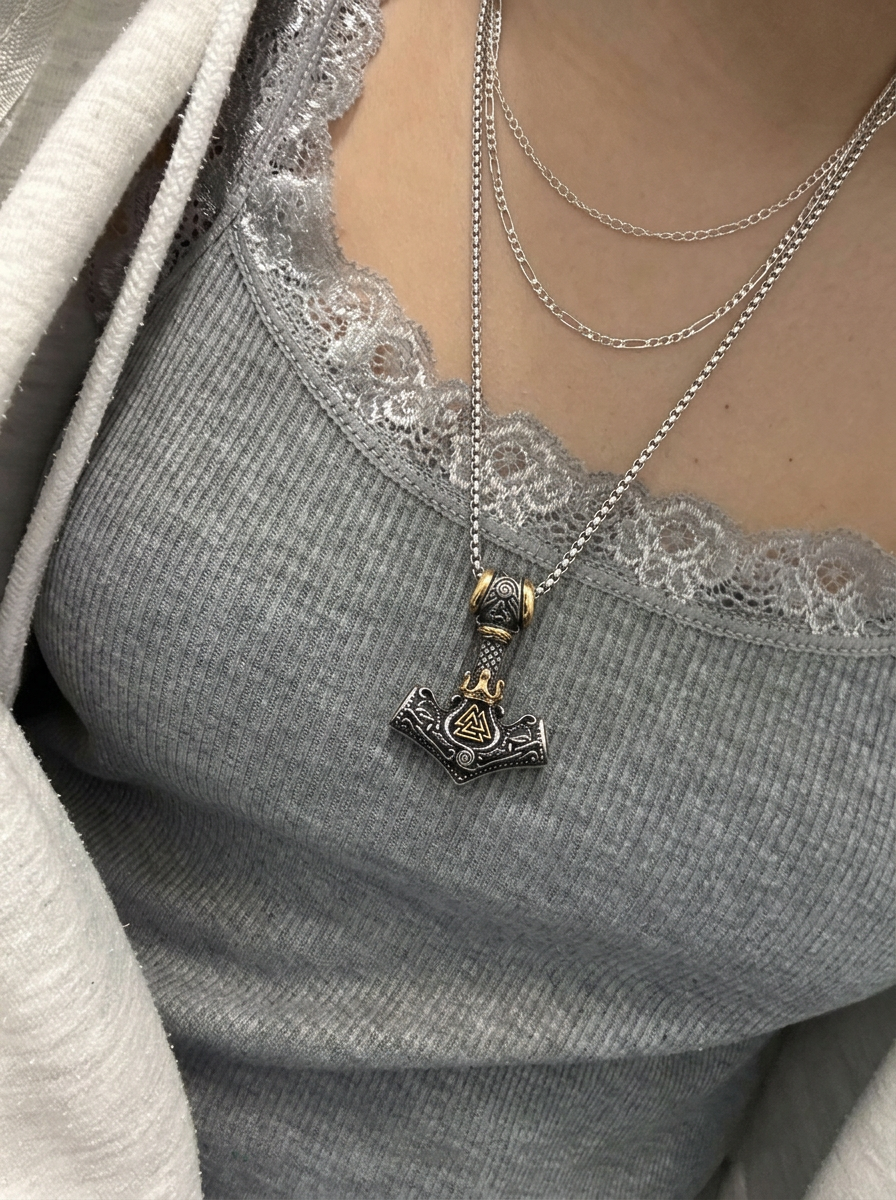 Customer wearing FNTSY jewelry