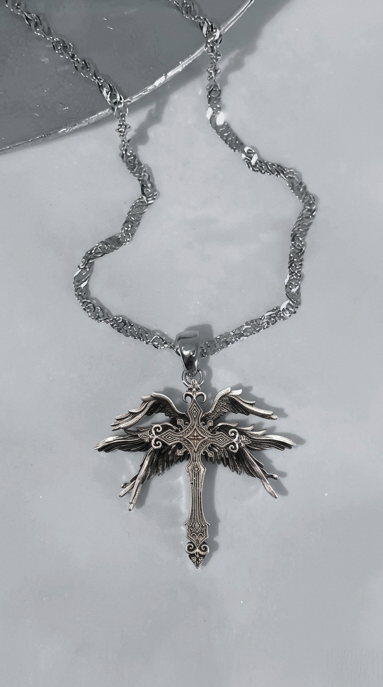 Customer wearing FNTSY jewelry
