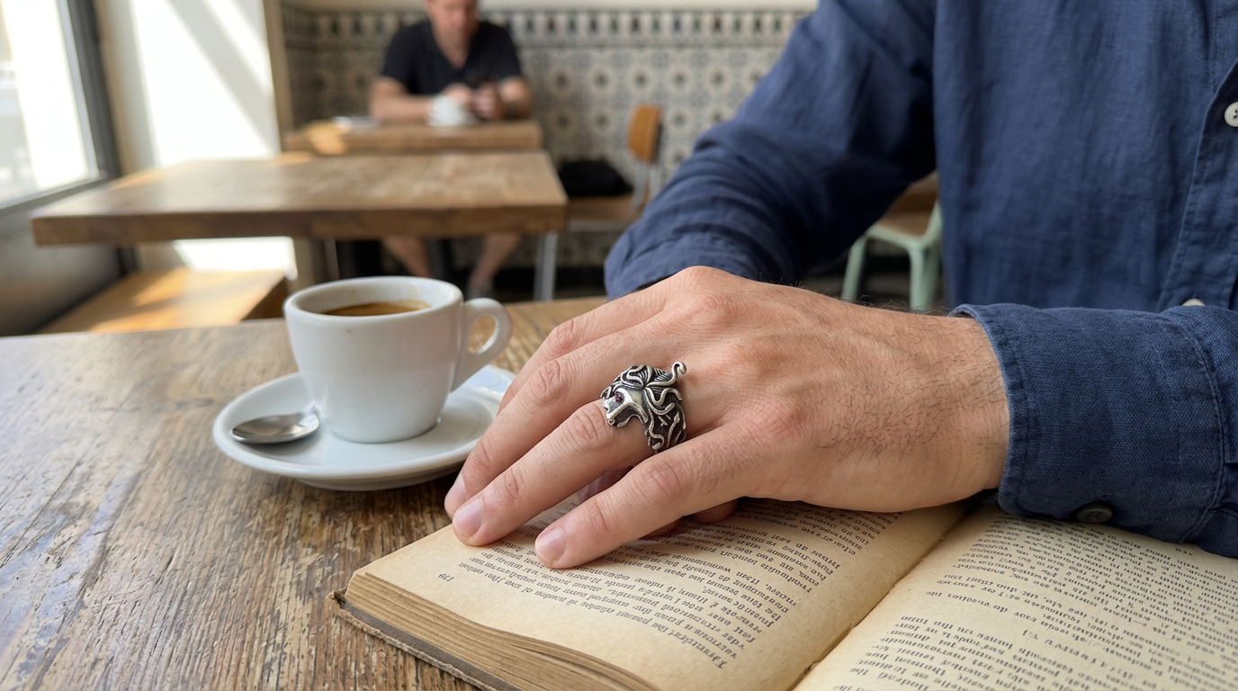 Customer wearing FNTSY jewelry